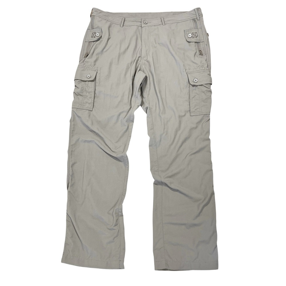 Clothing Arts P^Cubbed Pick-Pocket Proof Adventure Travel Pants 36x32 Tan Nylon